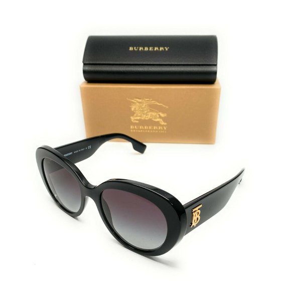 Burberry Women's Black Grey Gradient Sunglasses - Picture 1 of 4